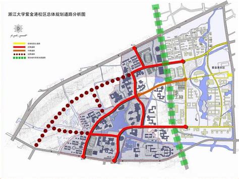 大学（浙大）校园最新规划交通分析图 - 土木在线