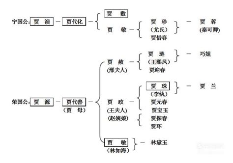 贾府人物关系图图片