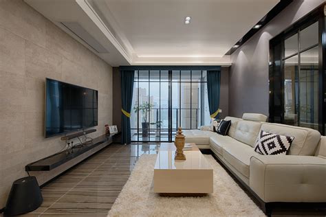 新中式风格室内装修效果图-万和华府复式180平米-名匠装饰官网