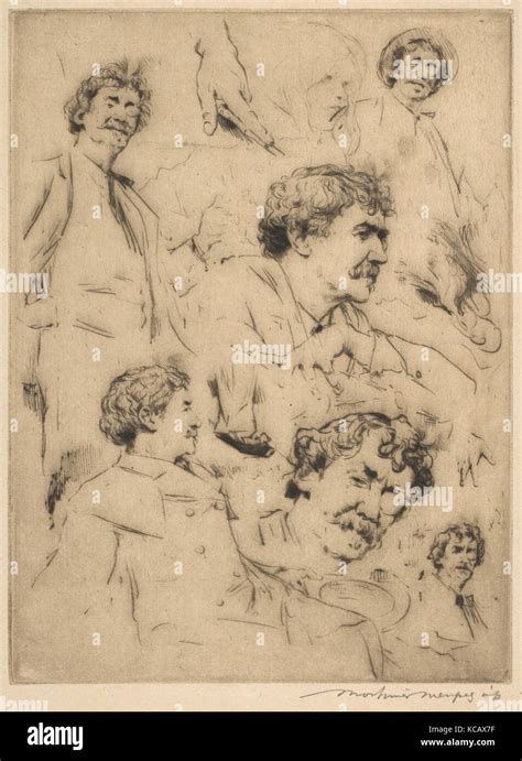 Six Faces of Whistler, 1892–1902, Drypoint, plate: 7 5/16 x 5 7/16 in ...