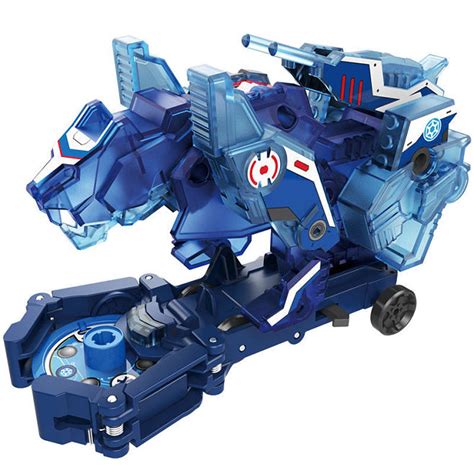 奥迪双钻（AULDEY）机甲兽神爆裂飞车 变形机器人 竞技玩具自动变形车 飞伦-强袭系列-绝地雄狮-冰属性683121