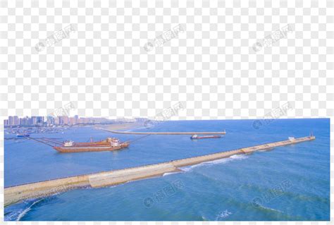 北海海港航拍元素素材下载-正版素材401505735-摄图网
