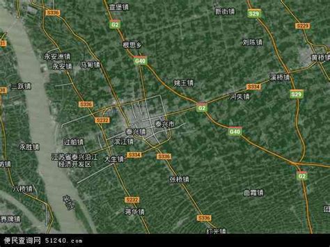 泰兴市地图 - 泰兴市卫星地图 - 泰兴市高清航拍地图 - 便民查询网地图