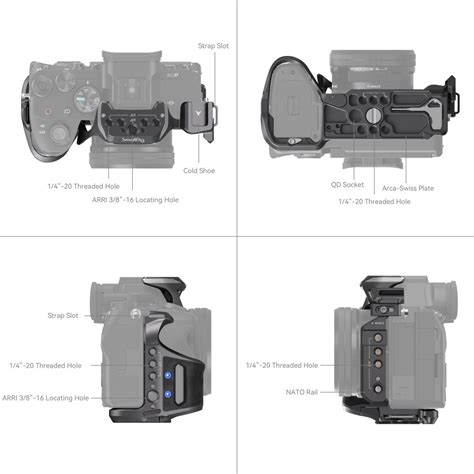 SmallRig "Rhinoceros" Basic Cage Kit for Sony Alpha 7R V / Alpha 7 IV ...