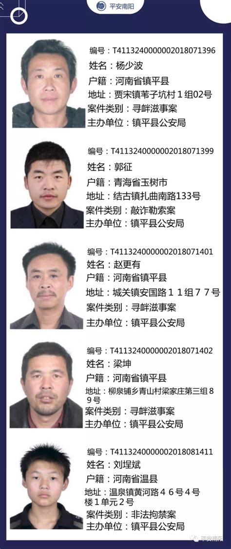 南阳市公安局发布9月最新通缉令 涉及一百余人 快看有你认识的人没？-大河新闻