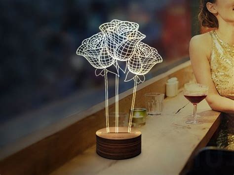 木质创意3D灯_因果工业设计-站酷ZCOOL