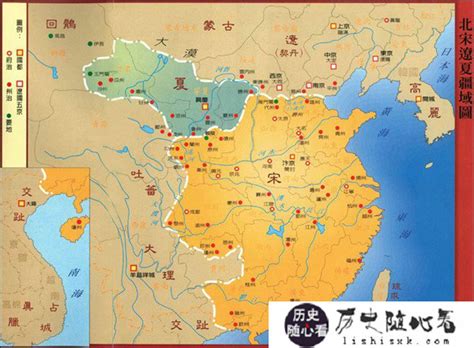 西夏版图图片