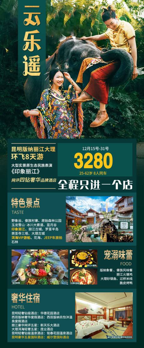 云南旅游系列海报PSD广告设计素材海报模板免费下载-享设计