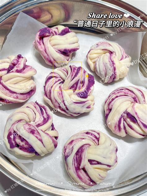 紫薯玫瑰花卷的做法_紫薯玫瑰花卷怎么做_我爱厨房_美食杰