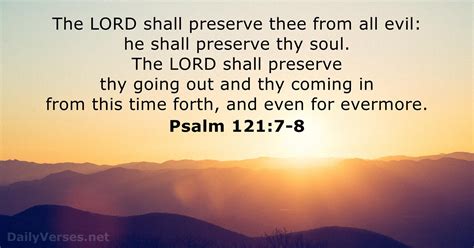 Psalm 121:3 - KJV - Bible verse of the day - DailyVerses.net
