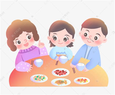 一家人吃饭家庭素材图片免费下载-千库网