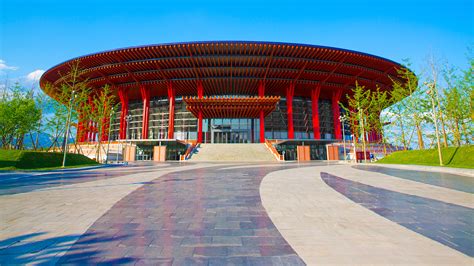 航拍山西潇河国际会议会展中心