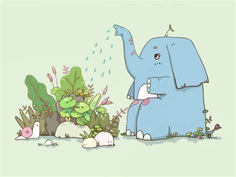可爱的小象卡通小象PNG图片素材下载_图片编号qandlark-免抠素材网