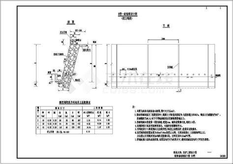 经典重力式挡土墙设计cad典型剖面图（甲级院设计）_土木在线