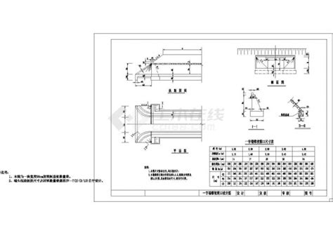 八字墙及一字墙涵洞、盖板及跌水结构图_公路工程_土木在线
