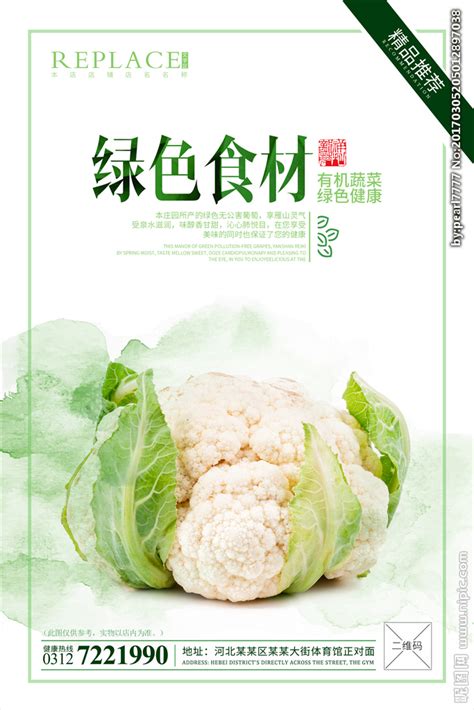 绿色食材海报设计图__海报设计_广告设计_设计图库_昵图网nipic.com
