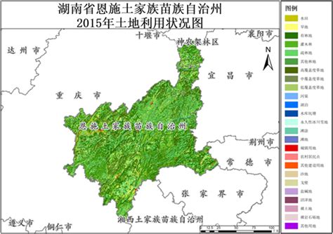 2000年湖北省恩施土家族苗族自治州植被类型分布数-地理遥感生态网