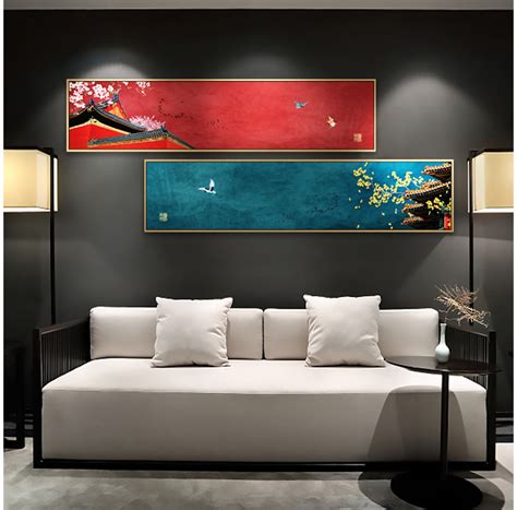 24节气日式装饰画新中式沙发背景墙画客厅挂画中国风现代餐厅壁画-现代创意-2021美间（软装设计采购助手）