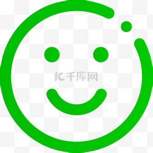 绿色非主流笑脸头像