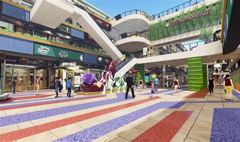 黄冈市将军城中央大街商业内空间设计_武汉乐道创景