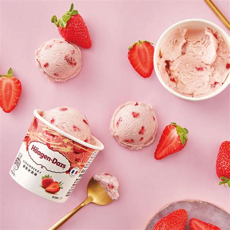 哈根达斯（Haagen-Dazs）经典草莓口味大桶冰淇淋473ml 家庭装-商品详情-光明菜管家