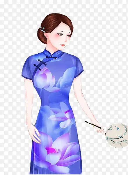 旗袍甜美女生头像动漫