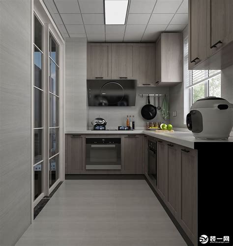 现代浅灰混油橱柜,厨房模型,模型设计/效果图,设计,汇图网www.huitu.com