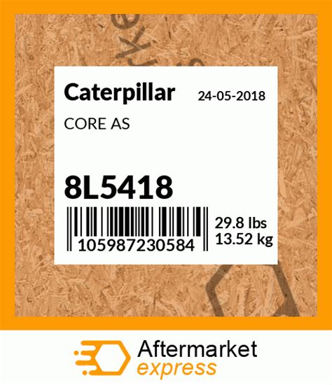 8L5418 - CORE AS fits Caterpillar | Price: $2,706
