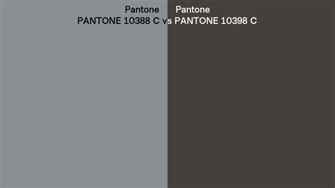 Pantone 10388 C vs PANTONE 10398 C side by side comparison