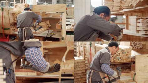 专业,木工,木工人的木匠测试木板均匀度车间木工车间用木板工作木工车间用木板工作高清图片下载-正版图片300125689-摄图网