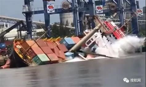 事故丨一船舶倾倒，18个集装箱落水，事发越南最大港