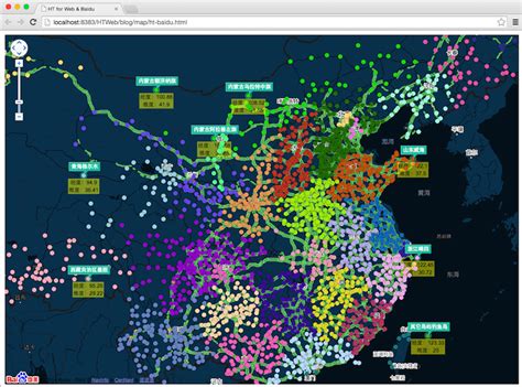 百度地图与HT for Web结合的GIS网络拓扑应用 | 图扑软件 - 数据可视化博客