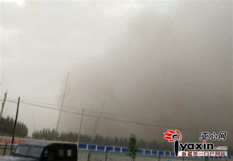 新疆喀什叶城县遭遇强沙尘暴 最小能见度660米-图片-中国天气网