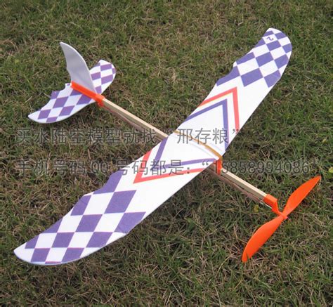 DIY手工橡皮筋动力飞机模型！超好玩！儿童玩具滑翔机航模制作