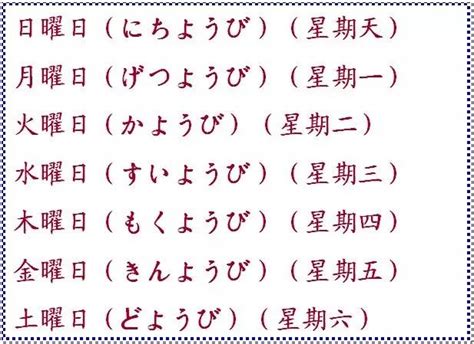 日语中为什么要用“月火水木金土日”来表示星期？