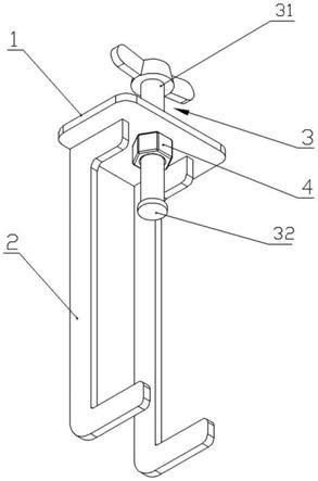 建筑模板施工用矩管夹具的制作方法