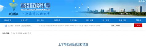2022年上半年衢州市GDP928.93亿元，同比增长3.1%_衢州GDP_聚汇数据