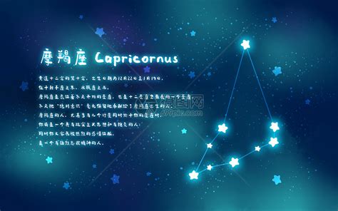 摩羯座星空图图片