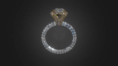 Yellow Stone Ring- - 3D model by khattab.go [8a64626] - Sketchfab