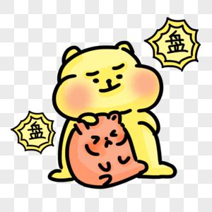 动态摸头表情包图片