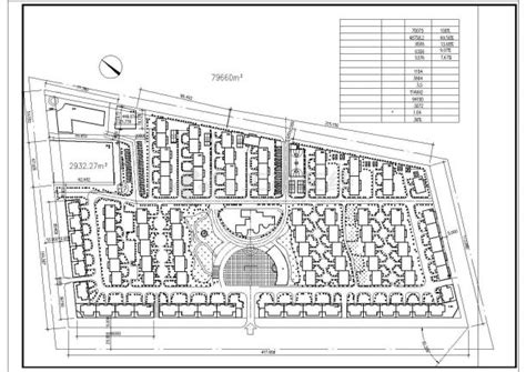 金昌市幸福花园小区总平面规划设计CAD图纸（占地7万平米）_住宅小区_土木在线