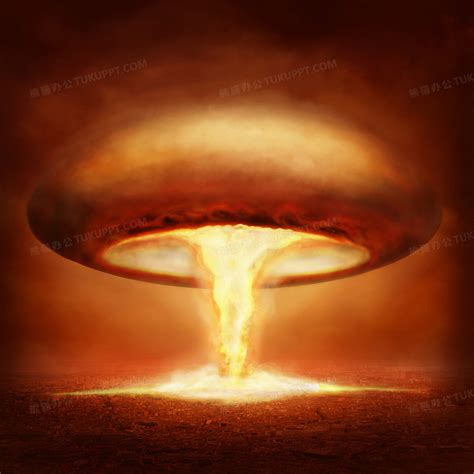 核弹爆炸的蘑菇云高清图片背景图片素材免费下载_熊猫办公
