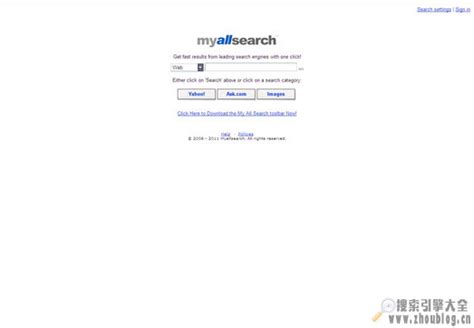 Myallsearch:一键式多合搜索引擎【英国】_搜索引擎大全(ZhouBlog.cn)