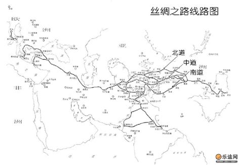 丝绸之路地图图片