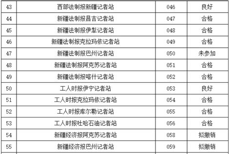 自治区2019年度新闻单位驻地方机构综合评估结果公示-天山网 - 新疆新闻门户