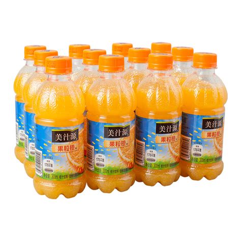 果汁饮料 美汁源果粒橙450ml*12瓶/整箱批发 现货-阿里巴巴