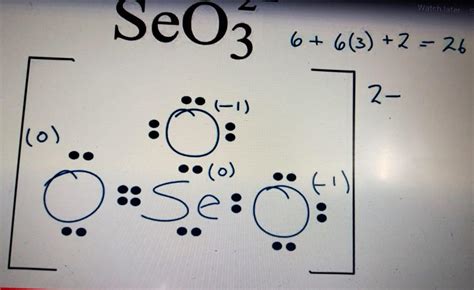 Draw the Lewis structure for the SeO3-2 ion, then using VSEPR theory ...
