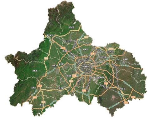 成都平原地图图片