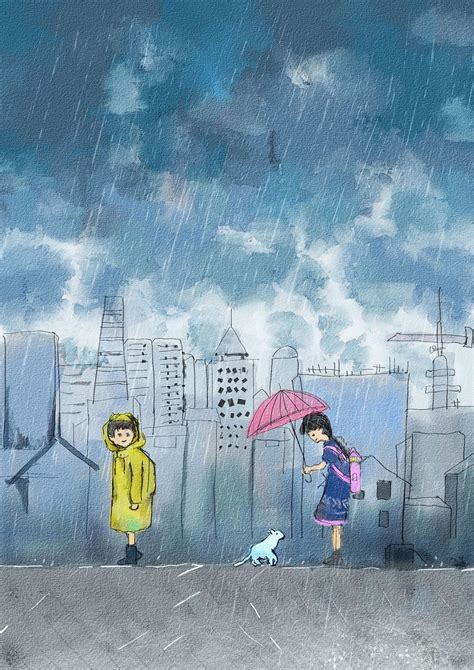 朋友圈雨天文案（17句描写下雨的句子） | 幺林灵（100）