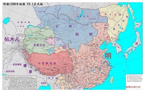 明朝地图 明朝的疆域扩张图 明朝疆域地图-历史随心看